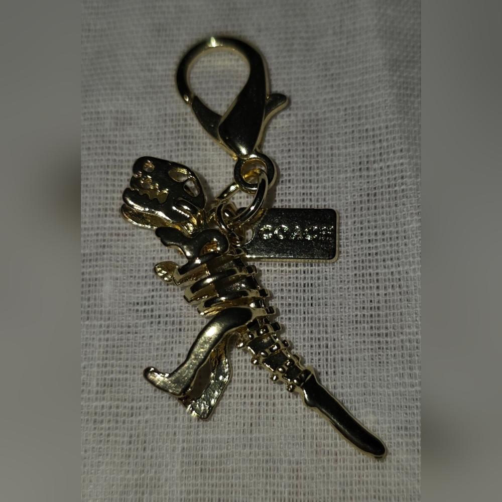 Coach Rexy Dinosaur Charm And Rexy Queen Of Spades Face Card - Picture 4 of 7